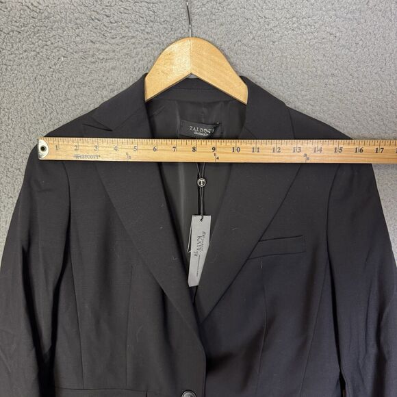 Talbots Blazer Womens 4 Black Wool Katie Fit Career Business Preppy NWT - Picture 8 of 10